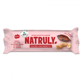Barrita raw de cacao y cacahuete bio