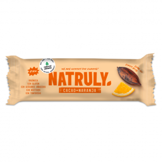 Barrita raw de cacao y naranja bio