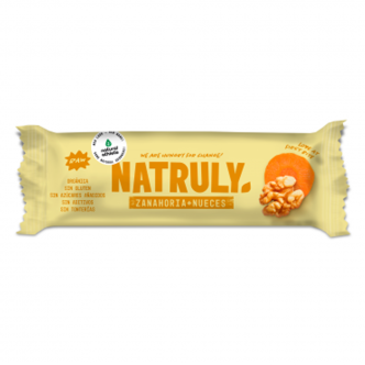 Barrita raw de zanahoria y nueces bio