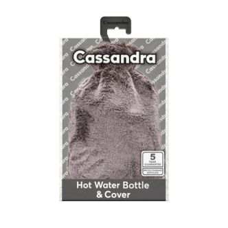 Bolsa de agua caliente funda gris oscuro