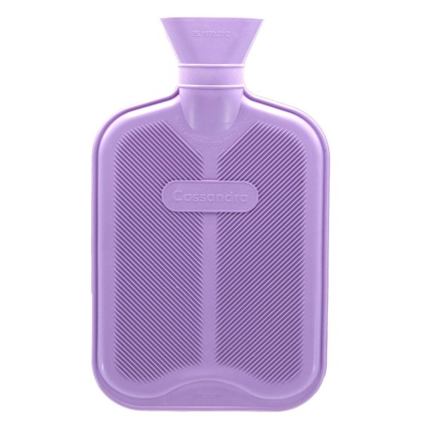 Bolsa de agua caliente lila pastel