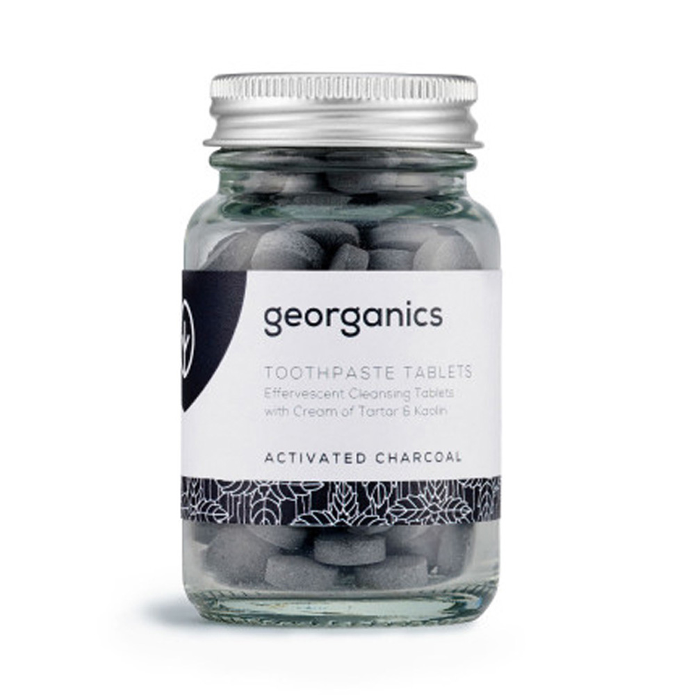 Pasta dental en pastillas de carbón activo