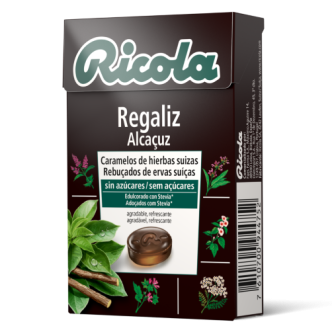 Caramelos de regaliz con stevia sin azúcar añadido