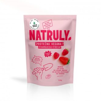 Proteína vegana de frambuesa y fresa bio