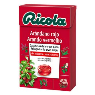 Caramelos de arándano rojo sin azúcar añadido