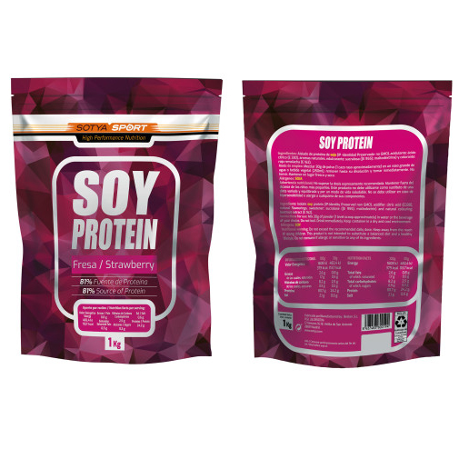 Proteína de soja 100% fresa